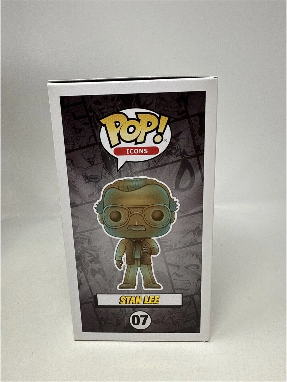 STAN LEE PATINA Funko Pop! #07 Vinyl Figure Marvel Comics Legend NEW